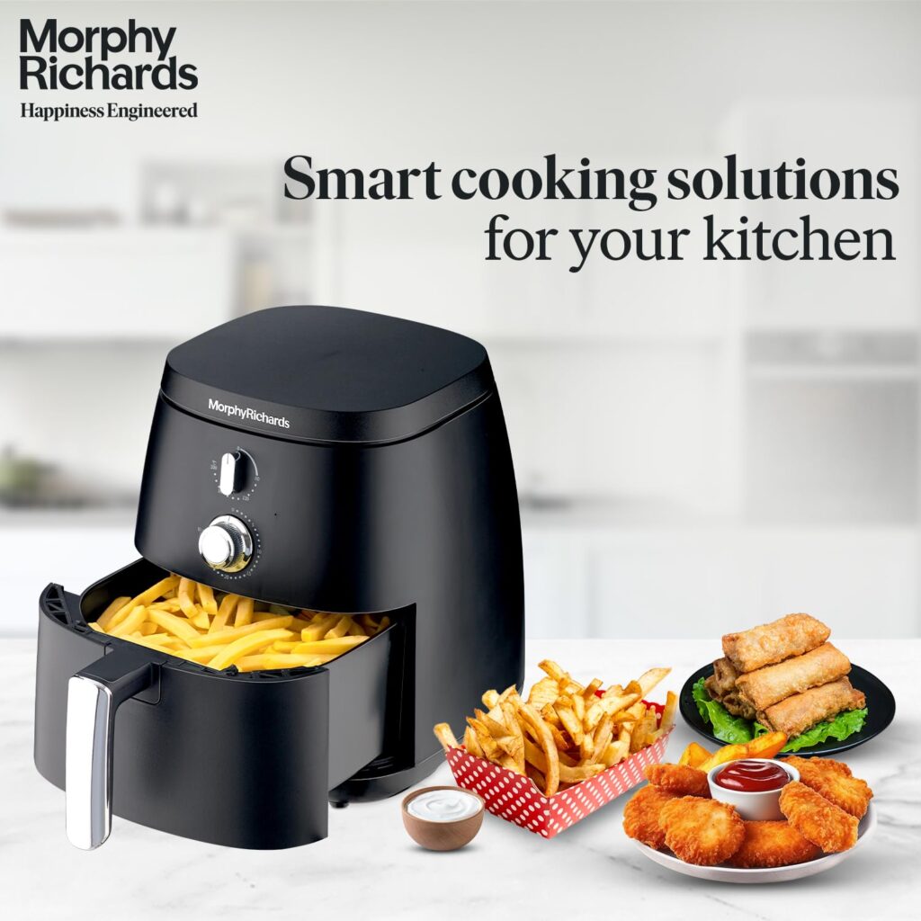 Morphy Richards 5L Digital Air Fryer, 1500 watts, Black